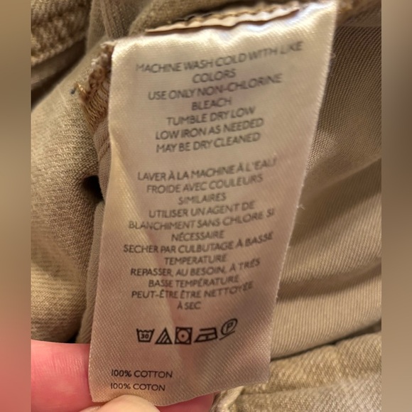 Anthropologie Pilcro The Adi Tan Pants with Raw Edge Hem Size 28 - Picture 12 of 12